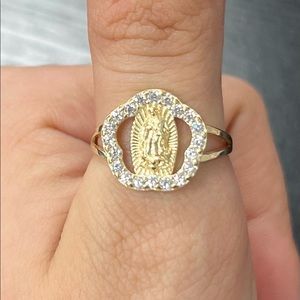 Real 14K Gold Guadalupe ring